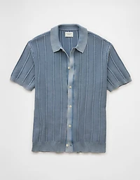 Chemise polo en tricot délavé fin de semaine AE