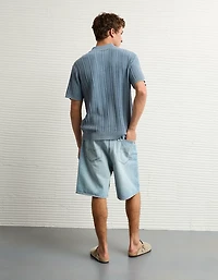 Chemise polo en tricot délavé fin de semaine AE