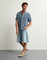 Chemise polo en tricot délavé fin de semaine AE