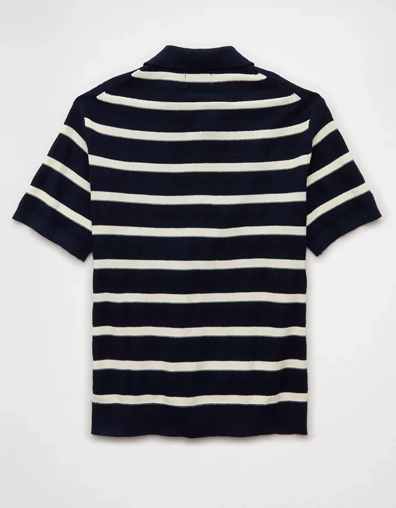 Chemise polo en tricot rayé Fin de semaine AE