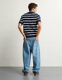 Chemise polo en tricot rayé Fin de semaine AE