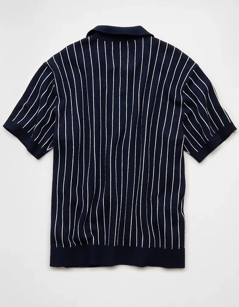Chemise polo en tricot rayé Fin de semaine AE