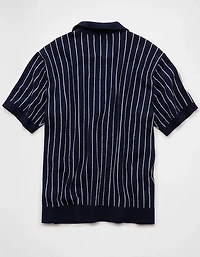 Chemise polo en tricot rayé Fin de semaine AE