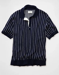 Chemise polo en tricot rayé Fin de semaine AE