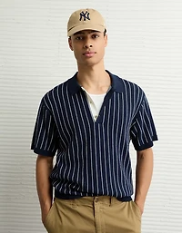 Chemise polo en tricot rayé Fin de semaine AE
