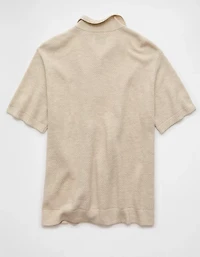 AE Pique Sweater Polo Shirt