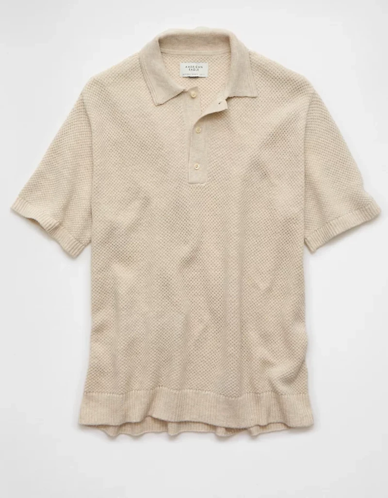 AE Pique Sweater Polo Shirt
