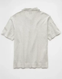 AE Weekend Tipped Sweater Polo Shirt