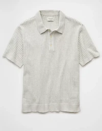 AE Weekend Tipped Sweater Polo Shirt