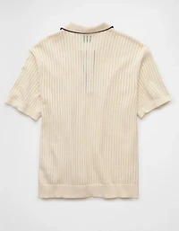 AE Weekend Tipped Sweater Polo Shirt