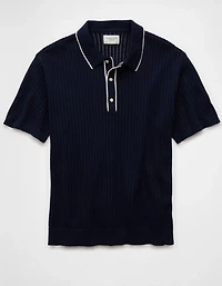 Chandail polo à bordure de couleur contrastante fin semaine AE