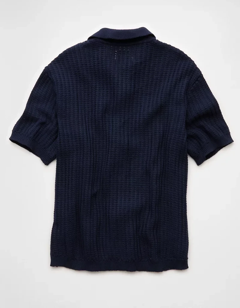 Chandail polo boutonné de fin semaine AE