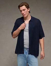 Chandail polo boutonné de fin semaine AE
