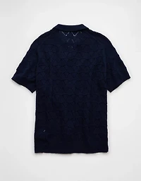 AE Short-Sleeve Sweater Polo