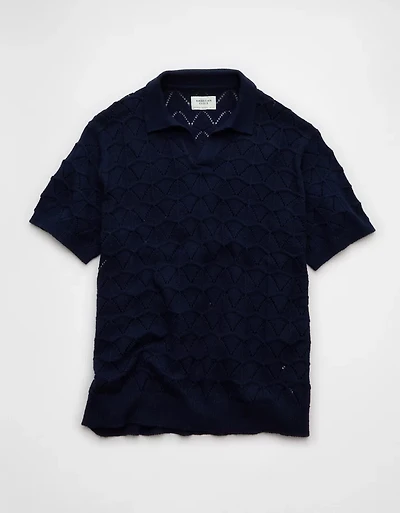 AE Short-Sleeve Sweater Polo