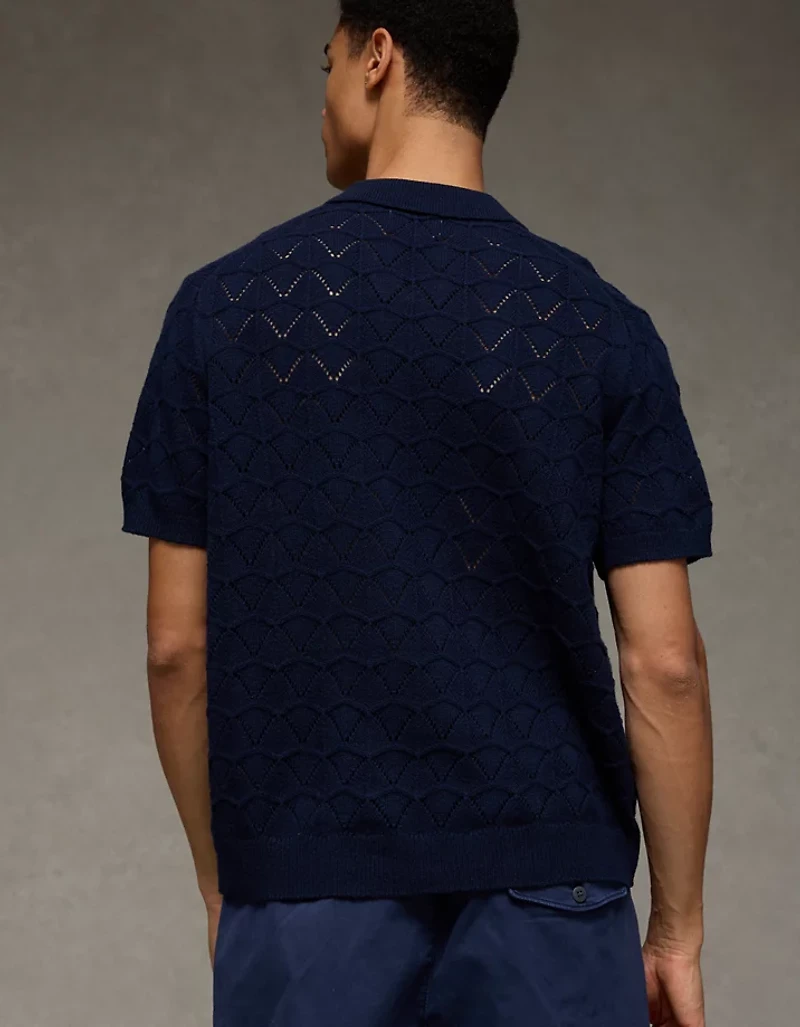 Polo en tricot à manches courtes AE