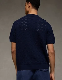 Polo en tricot à manches courtes AE