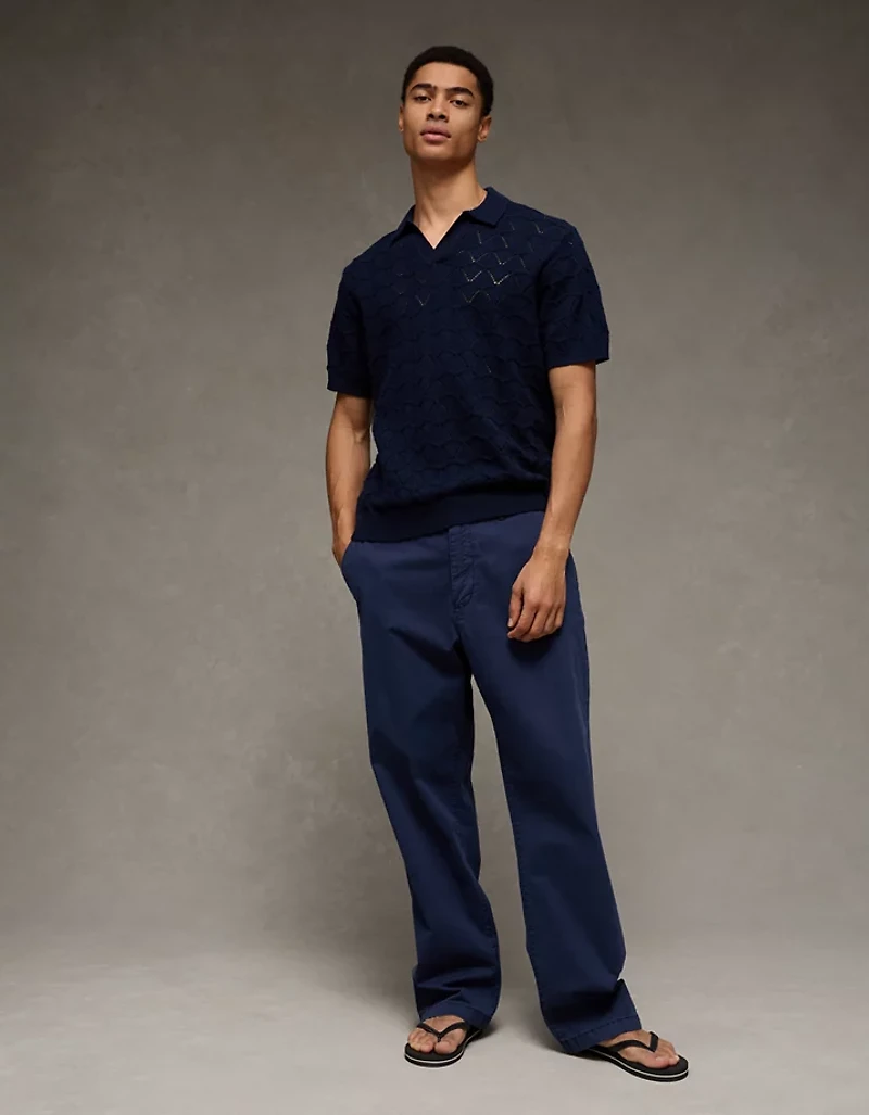 Polo en tricot à manches courtes AE