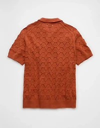 AE Short-Sleeve Sweater Polo