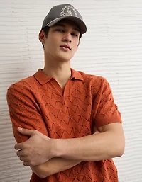 AE Short-Sleeve Sweater Polo