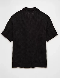 AE Garment-Washed Sweater Polo