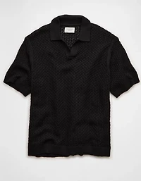 AE Garment-Washed Sweater Polo