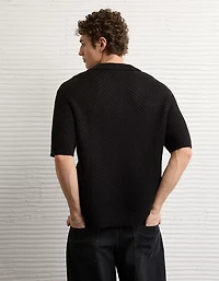 AE Garment-Washed Sweater Polo