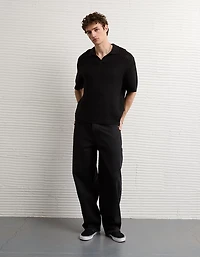 AE Garment-Washed Sweater Polo