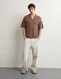 AE Garment-Washed Sweater Polo