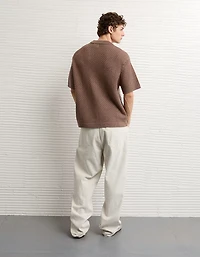 AE Garment-Washed Sweater Polo