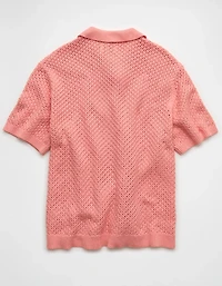 AE Garment-Washed Sweater Polo