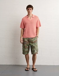AE Garment-Washed Sweater Polo