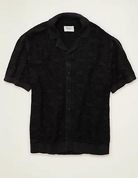 AE Garment-Washed Sweater Polo