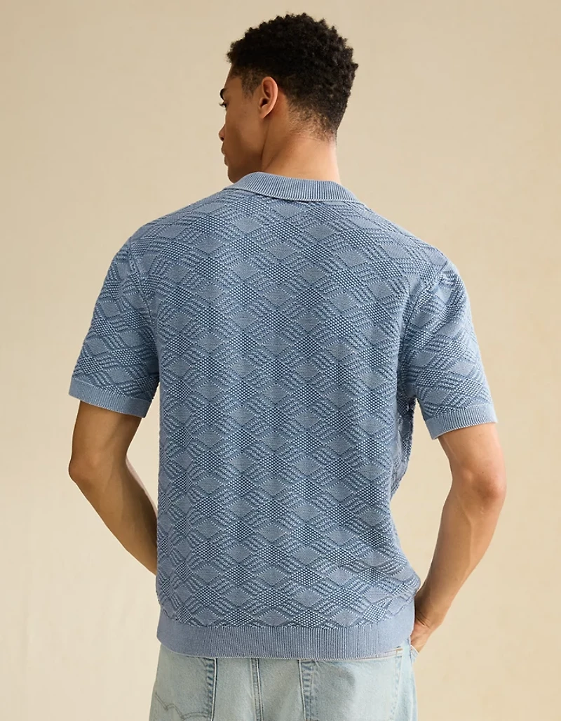 Polo en tricot délavé AE