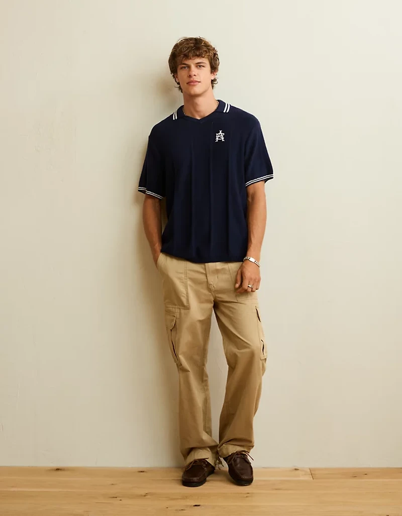 AE Graphic Sweater Polo