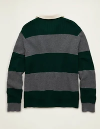 AE Shaker Stitch Rugby Sweater Polo
