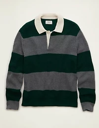 AE Shaker Stitch Rugby Sweater Polo