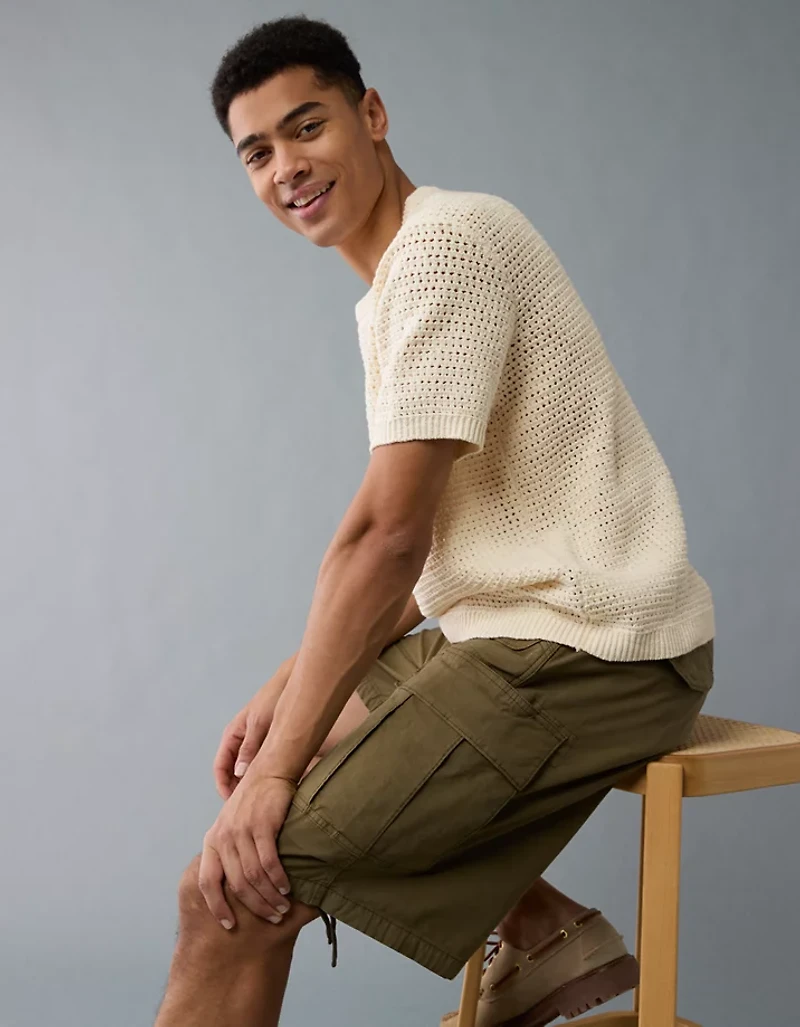 AE Open Knit Sweater T-Shirt