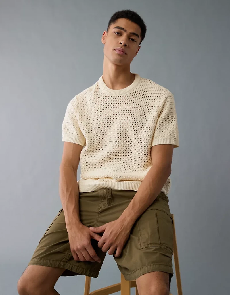 AE Open Knit Sweater T-Shirt