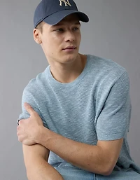 AE Linen-Blend Sweater T-Shirt