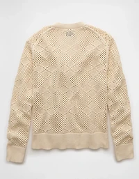 AE V-Neck Crochet Cardigan