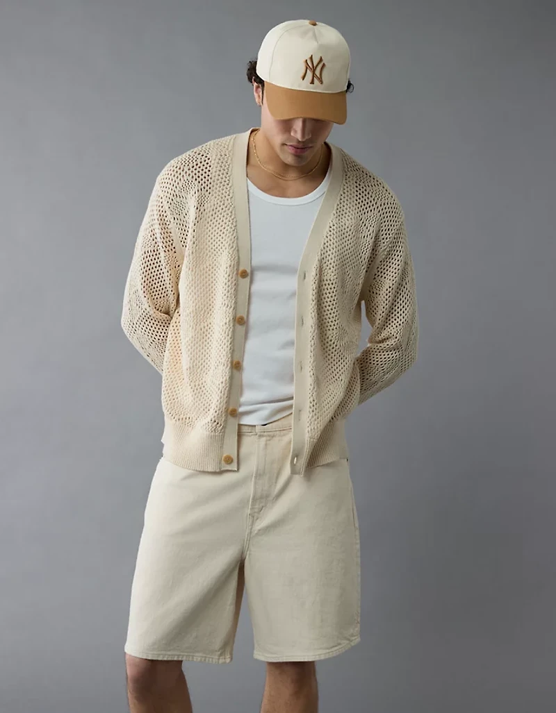 AE V-Neck Crochet Cardigan