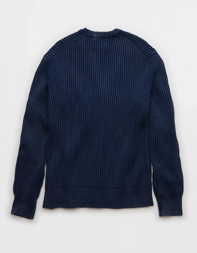 Cardigan à mailles perlées délavé AE