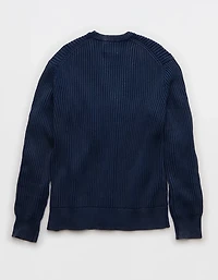 Cardigan à mailles perlées délavé AE