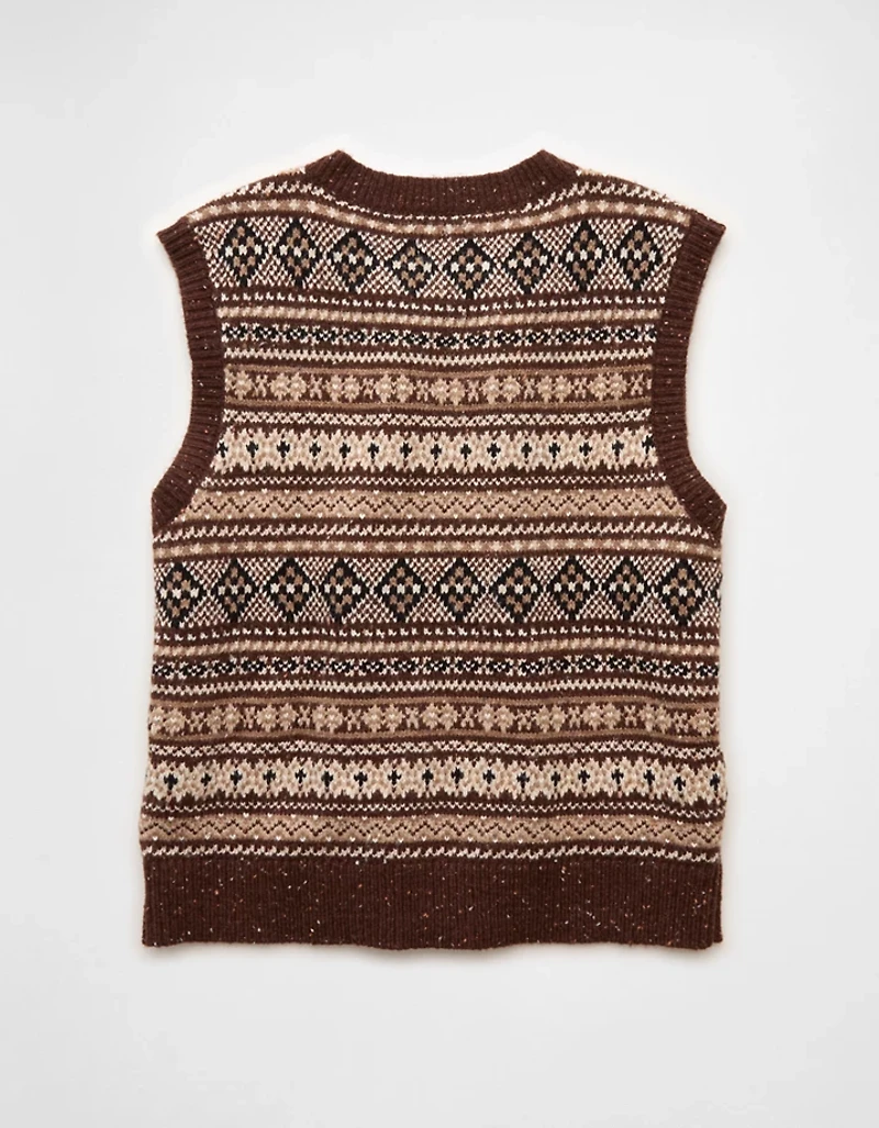 Gilet en tricot jacquard AE