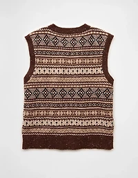 Gilet en tricot jacquard AE