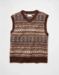 Gilet en tricot jacquard AE