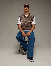 Gilet en tricot jacquard AE