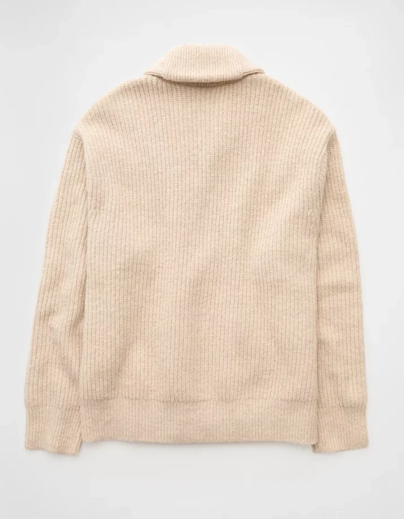 Cardigan châle en tricot épais AE