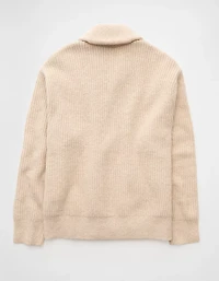 Cardigan châle en tricot épais AE